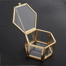 Hexagon Clear Glass Jewelry Box Wedding Ring Box Geometric Jewellery Organizer Box Showcase Container for Necklace Watches box
Hexagon Clear Glass Jewelry Box Wedding Ring Box Geometric Jewellery Organizer Box Showcase Container for Necklace Watches box