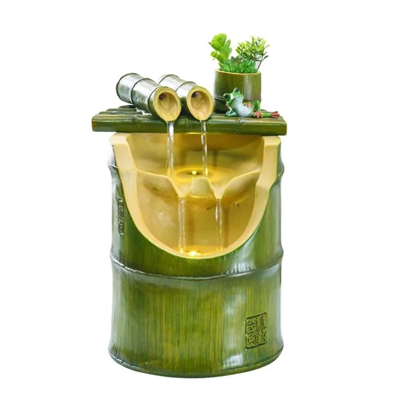 110v/220v Creative Resin Bamboo Water Fountain Living Room Office Desktop Feng Shui Ornamental Lucky Home Decor Bonsai Ornaments 
110v/220v Creative Resin Bamboo Water Fountain Living Room Office Desktop Feng Shui Ornamental Lucky Home Decor Bonsai Ornaments
