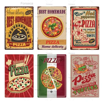 Hot Fresh Pizza Metal Sign Vintage Shabby Chic Tin Plaque Retro Wall Decor for Cafe Bistro Restaurant Pizza Zone Iron Plates 
Hot Fresh Pizza Metal Sign Vintage Shabby Chic Tin Plaque Retro Wall Decor for Cafe Bistro Restaurant Pizza Zone Iron Plates