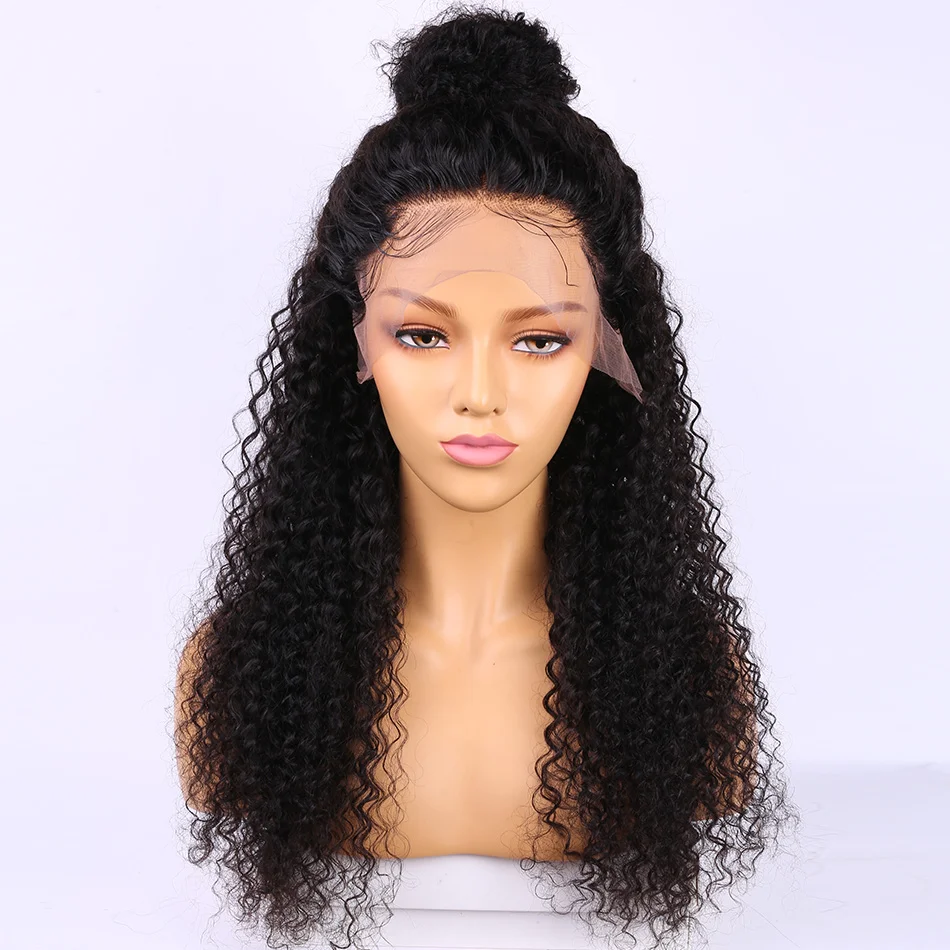  Deep Curly Wave Human Hair Wig For Black Women 150% Short and Long 13x4 Remy Human Hair Lace Front Wigs