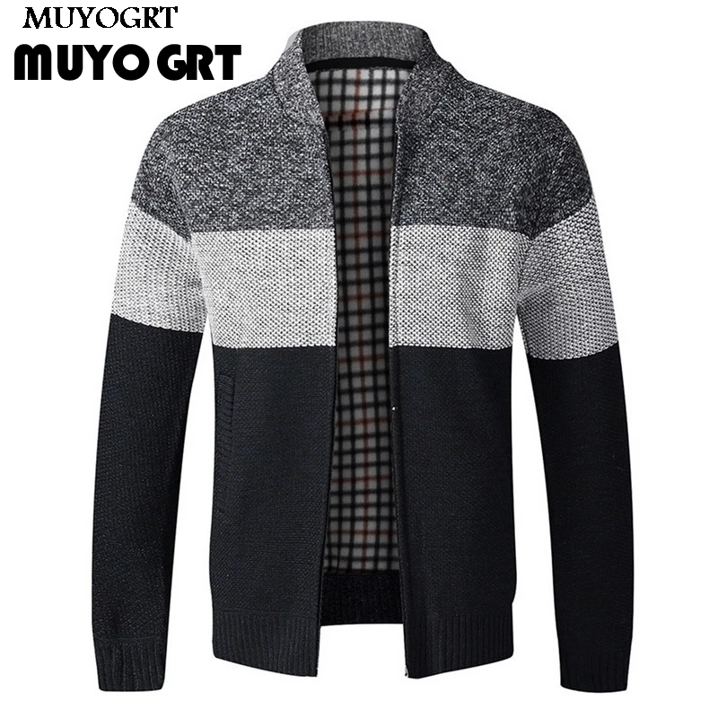 

Laamei 2020 Autumn Men's Sweater Casual Long Sleeves Thickening Plus Size Velvet Warm Trend Shirt Sweater Jacket Coat