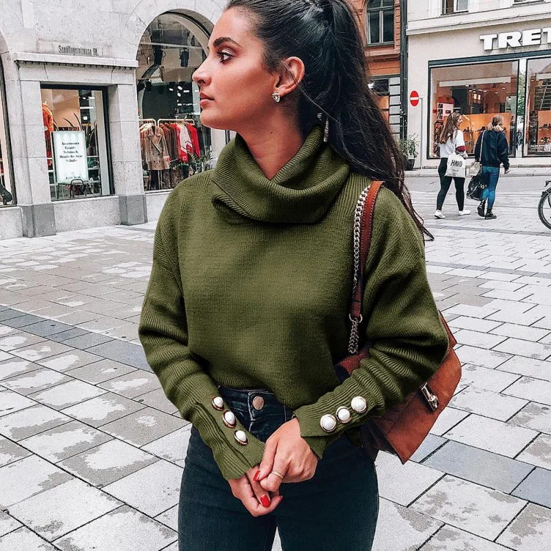 Autumn And Winter Casual Warm Knit Turtleneck Sweaters Women Pullovers Tops Loose Long Sleeve Bottoming Sweater For Women
Autumn And Winter Casual Warm Knit Turtleneck Sweaters Women Pullovers Tops Loose Long Sleeve Bottoming Sweater For Women