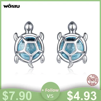 WOSTU Hot Sale 925 Sterling Silver Sea Turtle Tortoise Exquisite Silver Earrings for Women Fashion Korean Wedding Jewelry CTE406
WOSTU Hot Sale 925 Sterling Silver Sea Turtle Tortoise Exquisite Silver Earrings for Women Fashion Korean Wedding Jewelry CTE406