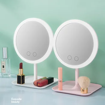Makeup Mirror with LED Light Table Mirror for Fill Light Small Mirrors Detachable Storage Base Backlit Mirror LED Beauty Mirror
Makeup Mirror with LED Light Table Mirror for Fill Light Small Mirrors Detachable Storage Base Backlit Mirror LED Beauty Mirror