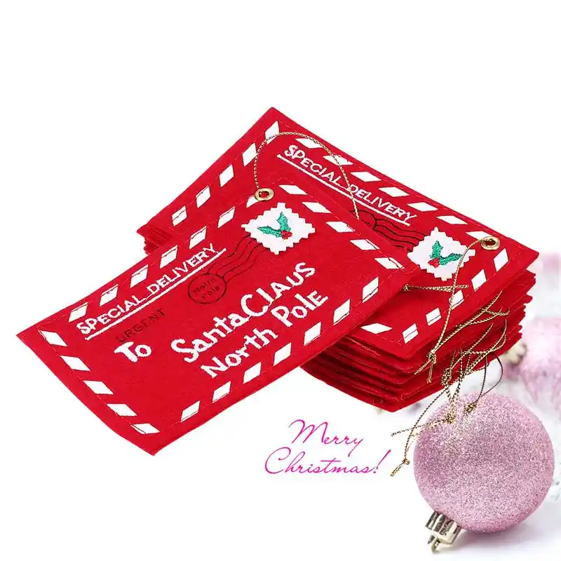 12pcs christmas gift candy bags fabric envelopes santa claus