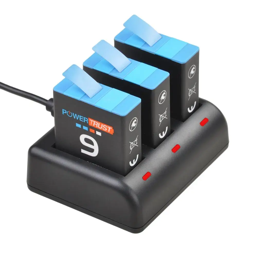 PowerTrust 1780mAh Battery for GoPro Hero9 Black Camera with 3-Channel USB Quick Charger
PowerTrust 1780mAh Battery for GoPro Hero9 Black Camera with 3-Channel USB Quick Charger