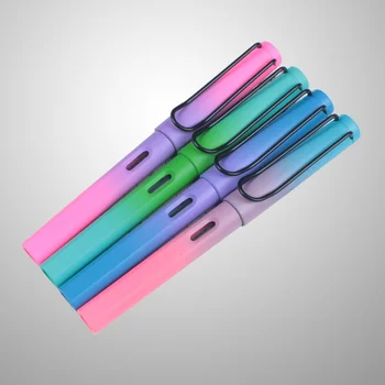 4pcs Colorful Plastic Ink Pen Fountain Pen Set Cartoon Unicorn Rainbow Metal Pen for Student Children Stationery Gift (Pink 0.5m 
4pcs Colorful Plastic Ink Pen Fountain Pen Set Cartoon Unicorn Rainbow Metal Pen for Student Children Stationery Gift (Pink 0.5m