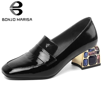 BONJOMARISA Fashion Spring Female Pumps Crystal Square Heel Slip On Shallow Pumps Women 2020 Ins Hot Office Casual Shoes Woman 
BONJOMARISA Fashion Spring Female Pumps Crystal Square Heel Slip On Shallow Pumps Women 2020 Ins Hot Office Casual Shoes Woman