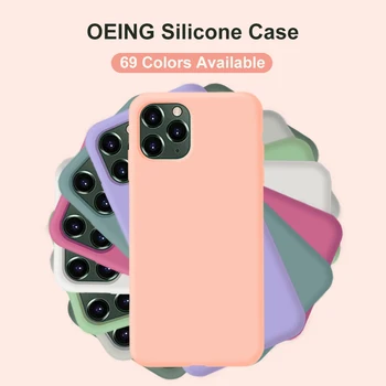 OEING Case for iPhone 11 Pro Max XS 7 8 6 6s Plus + SE 2020 X XR SE 2 Case Liquid Silicone Cover Luxury Shockproof Coque Capa
OEING Case for iPhone 11 Pro Max XS 7 8 6 6s Plus + SE 2020 X XR SE 2 Case Liquid Silicone Cover Luxury Shockproof Coque Capa