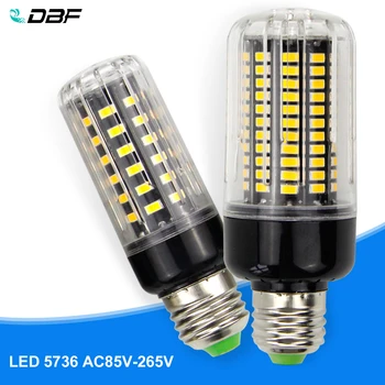 

[DBF]E27/E14 LED Corn lamp Bulb light SMD 5736 3W 5W 7W 9W 12W 15W 18W 85V-265V More Bright 5730 5733 Constant current driver