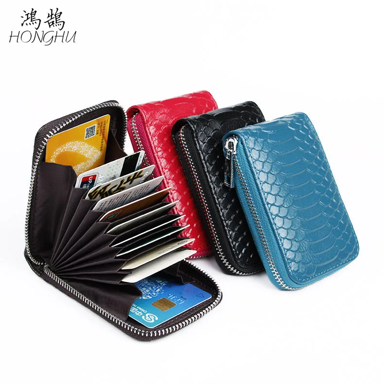 2017 New Style Snakeskin Genuine Leather Card Bag Card Bit More Cowhide Purse Verticle Zipper File Holder Additive RFID
2017 New Style Snakeskin Genuine Leather Card Bag Card Bit More Cowhide Purse Verticle Zipper File Holder Additive RFID