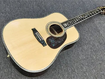 Abalone Tree inlays Ebony fingerboard Acoustic Guitar,41 inch Solid Spruce top custom Guitar, Free shipping
Abalone Tree inlays Ebony fingerboard Acoustic Guitar,41 inch Solid Spruce top custom Guitar, Free shipping