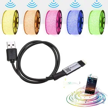 Mini USB Bluetooth LED Controller Timer Multicolor Changing Voice Smart RGB Controller for 5V 3528 5050 LED Strip TV Backlight
Mini USB Bluetooth LED Controller Timer Multicolor Changing Voice Smart RGB Controller for 5V 3528 5050 LED Strip TV Backlight