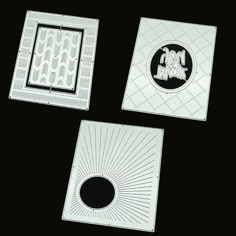 3 Pieces Cutting Dies Metal Stencils Scrapbooking Tool DIY Craft Carbon Steel Embossing Template for Paper Card Making
3 Pieces Cutting Dies Metal Stencils Scrapbooking Tool DIY Craft Carbon Steel Embossing Template for Paper Card Making