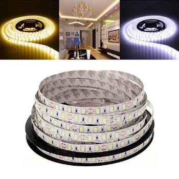 

Bright 5M IP65 Waterproof /No LED Strip Light 5630 SMD DC12V 60Leds/M 5730 Bar Flexible Light Brighter Than 3528 5050 Led Tape