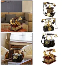 Antique Telephone Model Handmade Classic Phones Model Retro Style Telephone Statue Antique Telephone Model Handmade Classic Phones Model Retro Style Telephone Statue