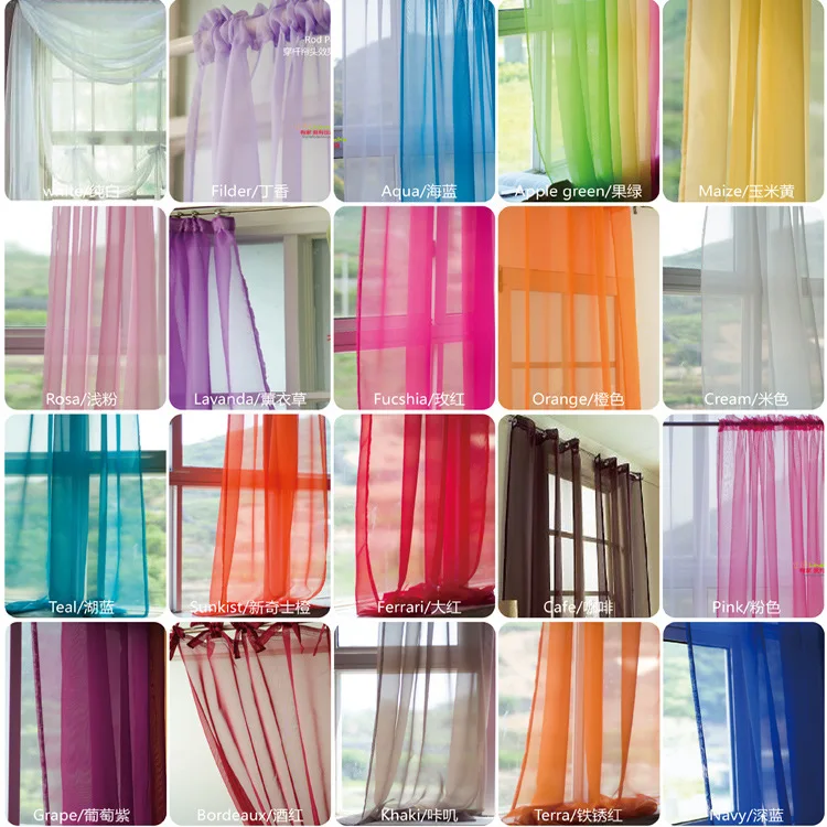 Tulle Curtains for Kitchen Living Room Solid Sheer Voile Curtains European American Style Tulle Windows Curtains Drapes Screen
Tulle Curtains for Kitchen Living Room Solid Sheer Voile Curtains European American Style Tulle Windows Curtains Drapes Screen