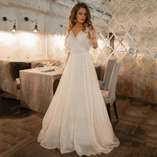 Fivsole 2021 Long Glitter Tulle Beach Wedding Dress V Neck Short Cap Sleeves Bridal Gown Gowns Brides Dresses
Fivsole 2021 Long Glitter Tulle Beach Wedding Dress V Neck Short Cap Sleeves Bridal Gown Gowns Brides Dresses