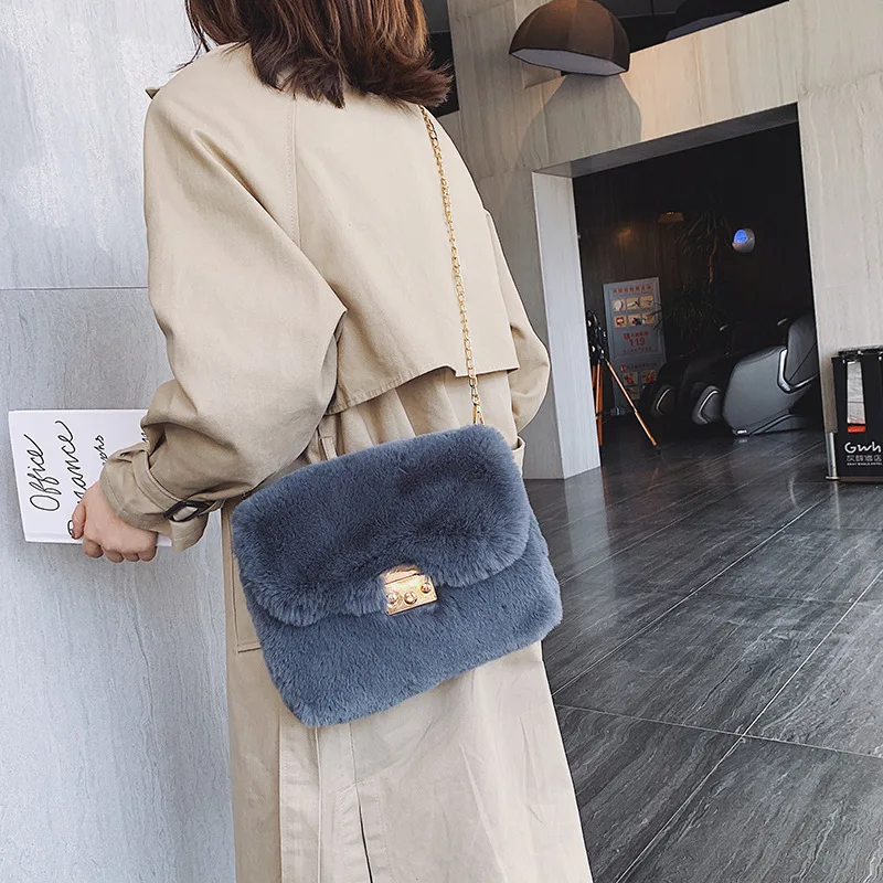 Plush Bag Women's 2019 Winter New Style Fashion Korean-style Versatile Maomao Bag Shoulder Bag Chain Shoulder Bag
Plush Bag Women's 2019 Winter New Style Fashion Korean-style Versatile Maomao Bag Shoulder Bag Chain Shoulder Bag