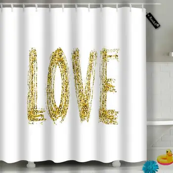 Bath Decorations Bathroom Decor Sets with 12 Hooks Love Word Dry Brush Modern Grunge Polyester Fabric 72"x72"inches
Bath Decorations Bathroom Decor Sets with 12 Hooks Love Word Dry Brush Modern Grunge Polyester Fabric 72"x72"inches