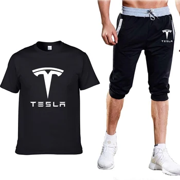 New Summer Wild Men T Shirts Tesla Car Logo Printing Solid Color Trend Cotton Short Sleeve O Neck Man T-shirt Pants Suit Selling
New Summer Wild Men T Shirts Tesla Car Logo Printing Solid Color Trend Cotton Short Sleeve O Neck Man T-shirt Pants Suit Selling