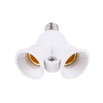 Splitter Adapter E14 To 2 E14 LED LED Lamp Holders Lighting Accessories White Bulb Converter AC220-230V Energy Saving Adapter
Splitter Adapter E14 To 2 E14 LED LED Lamp Holders Lighting Accessories White Bulb Converter AC220-230V Energy Saving Adapter