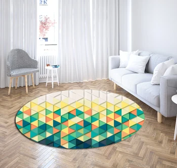 Modern Style Geometric Pattern Round Carpet Non-Slip Bath Mat Soft Polyester Area Rug for Living Room Decor Floor Mat Carpet
Modern Style Geometric Pattern Round Carpet Non-Slip Bath Mat Soft Polyester Area Rug for Living Room Decor Floor Mat Carpet