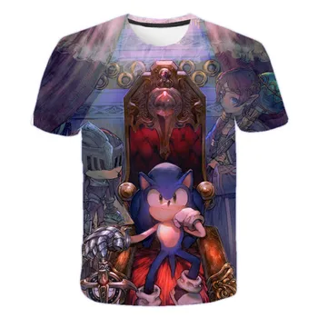Hedgehog King Sonic T-shirt Children's Clothing Boys and Girls Shirts 3D Cartoon Printing Casual O-neck T-shirt
Hedgehog King Sonic T-shirt Children's Clothing Boys and Girls Shirts 3D Cartoon Printing Casual O-neck T-shirt
