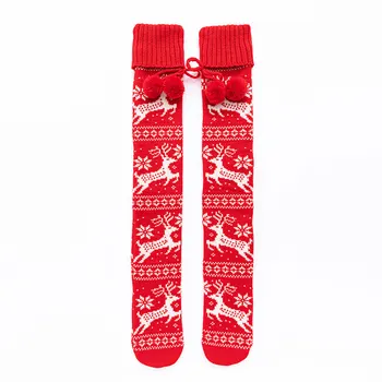 Female Winter Stocking Christmas Deer Print CASUAL Long Tube Socks for Women Red
Female Winter Stocking Christmas Deer Print CASUAL Long Tube Socks for Women Red