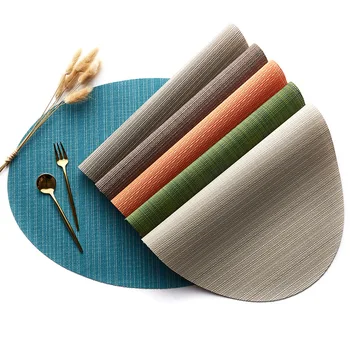 Oval Placemats for Dinning Table Decoration PVC Coffee Table Bowl Pad Table Cup Mat table coaster Kitchen Accessories 
Oval Placemats for Dinning Table Decoration PVC Coffee Table Bowl Pad Table Cup Mat table coaster Kitchen Accessories