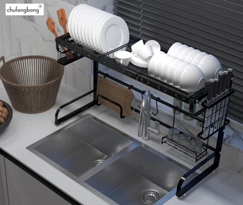 Over Sink Dish Drying Rack Drainer Shelf Storage for Kitchen Counter Organizer Stainless Steel for single sink Hooks Space Save
Over Sink Dish Drying Rack Drainer Shelf Storage for Kitchen Counter Organizer Stainless Steel for single sink Hooks Space Save