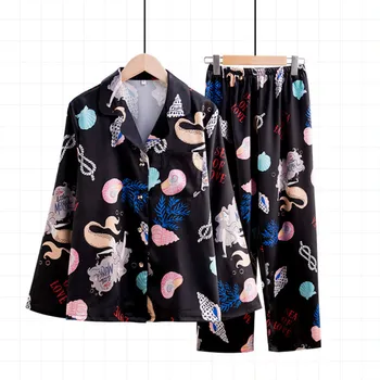 SIMISI Women Pajamas Set Rayon Print Turn-down Collar Sleepwear Full Full Length Wearable Lingerie High Quality Home Clothes
SIMISI Women Pajamas Set Rayon Print Turn-down Collar Sleepwear Full Full Length Wearable Lingerie High Quality Home Clothes