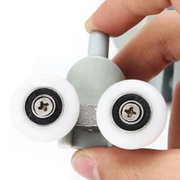New Upper + Bottom Rollers/ Runners/ Pulleys/ Wheels For Sliding Shower Door