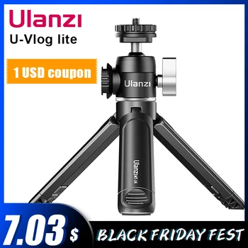 Ulanzi U-Vlog lite Extendable Dual Cold Shoe Ball Head Tripod for smartphone Sony Canon Nikon DSLR Camera Mic Light Accessories
Ulanzi U-Vlog lite Extendable Dual Cold Shoe Ball Head Tripod for smartphone Sony Canon Nikon DSLR Camera Mic Light Accessories