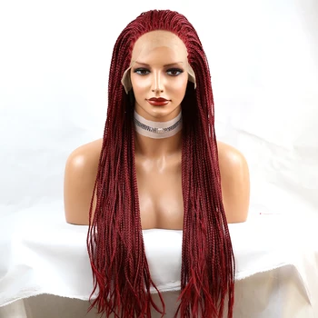 Long Red Braids Cosplay Lace Front Wig Styled Synthetic Wig High Temperature Fiber Hand Tied Replacement for Women Daily Wear
Long Red Braids Cosplay Lace Front Wig Styled Synthetic Wig High Temperature Fiber Hand Tied Replacement for Women Daily Wear
