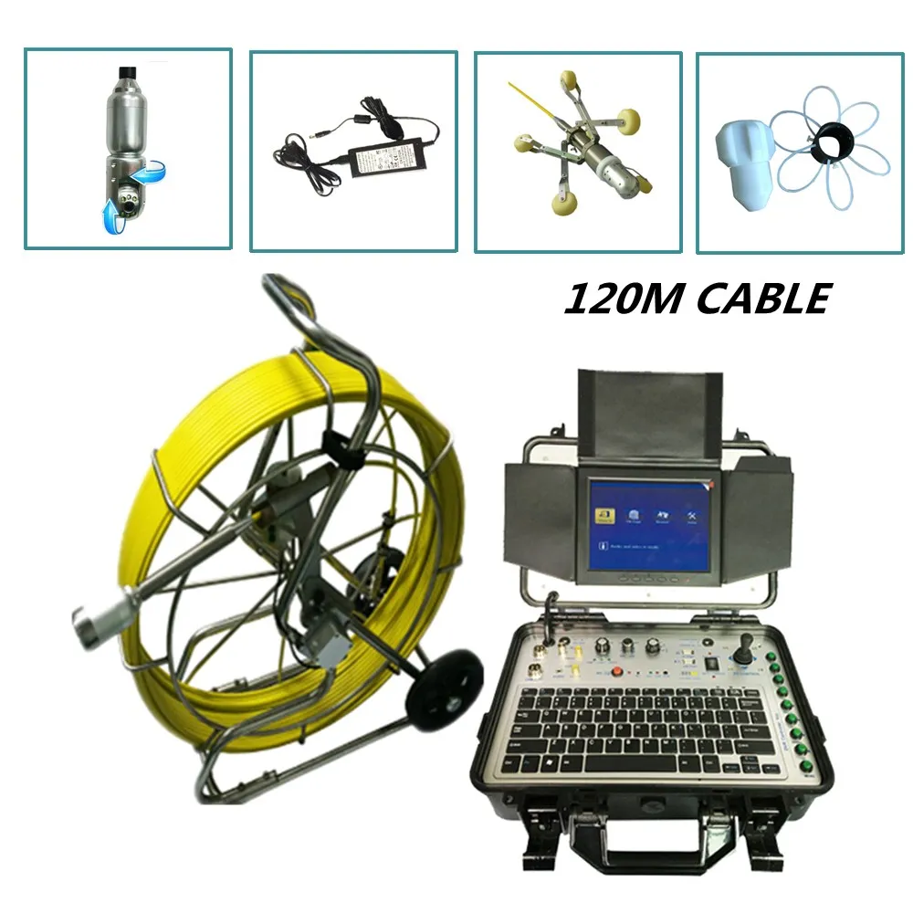 50mm sewer pipe inspection camera 120m Snake Pipe Video Endoscope Camera waterproof system with 360 degree pan/tilt camera head
50mm sewer pipe inspection camera 120m Snake Pipe Video Endoscope Camera waterproof system with 360 degree pan/tilt camera head