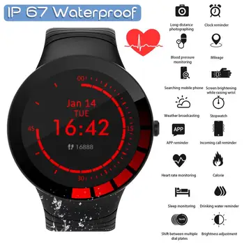 Smart Watch BT5.0 Health Tracker 1.3" Touch Screen Blood Pressure Oxygen Sleep Monitor for Android iOS
Smart Watch BT5.0 Health Tracker 1.3" Touch Screen Blood Pressure Oxygen Sleep Monitor for Android iOS