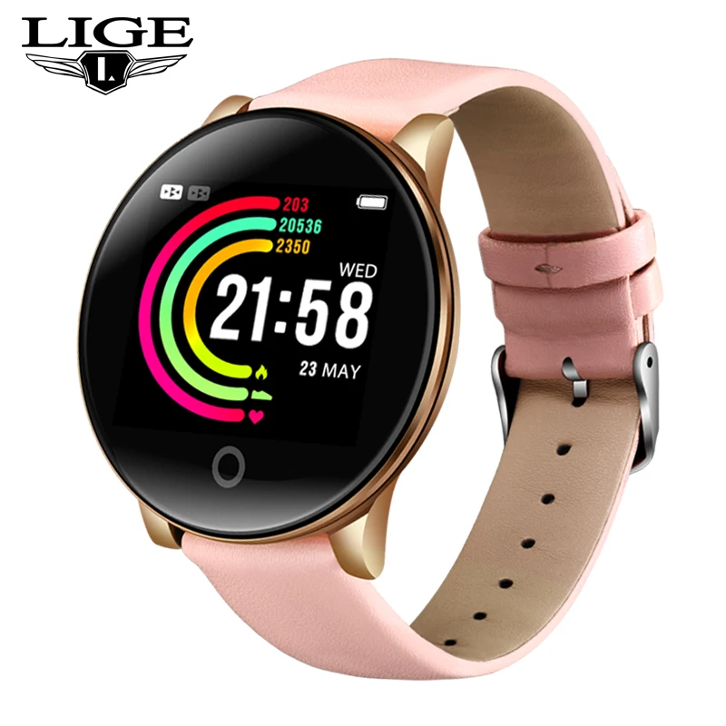 New fashion leather Smart Watch Women Men for iPhone Heart Rate Blood Monitor Pedometer Female Fitness Intelligent Sports Watch 
New fashion leather Smart Watch Women Men for iPhone Heart Rate Blood Monitor Pedometer Female Fitness Intelligent Sports Watch