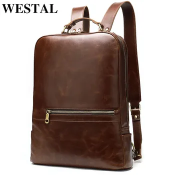 WESTAL men's backpack genuine leather daypack for men's school bag fashion desinger luxury brand bag for laptop men's satchel
WESTAL men's backpack genuine leather daypack for men's school bag fashion desinger luxury brand bag for laptop men's satchel