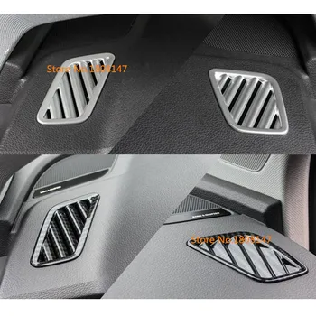 Car inner Garnish cover frame lamp trim ABS chrome front Air conditioning Outlet Vent 2pcs For Audi Q5 Q5L 2018 2019 2020