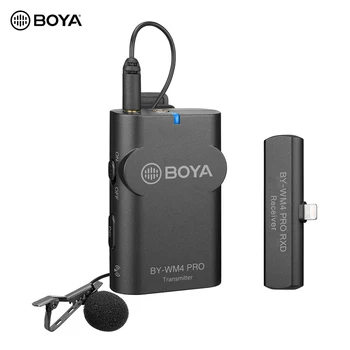 BOYA BY-WM4 PRO-K3 2.4G Wireless Microphone System (Transmitter + Receiver) 60M Effective Range Compatible with iPhone iPad iPod
BOYA BY-WM4 PRO-K3 2.4G Wireless Microphone System (Transmitter + Receiver) 60M Effective Range Compatible with iPhone iPad iPod