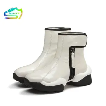 NAICEN Autumn Winter Square Heel Women Boots Hook&Loop Zipper Ankle Boots Round Toe Cow Leather Casual Women Shoes Size34-42 
NAICEN Autumn Winter Square Heel Women Boots Hook&Loop Zipper Ankle Boots Round Toe Cow Leather Casual Women Shoes Size34-42