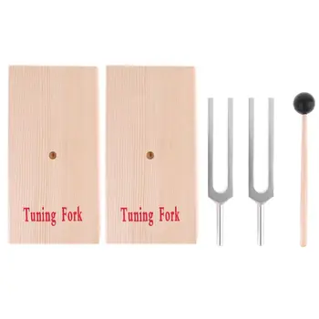 Pair of Tuning Forks (440Hz) in Wood Bases for physics experiment with mallet
Pair of Tuning Forks (440Hz) in Wood Bases for physics experiment with mallet