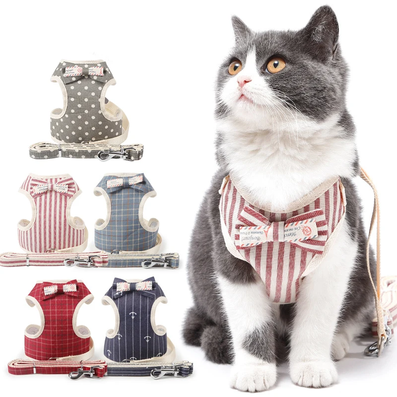 Cute Dog Cat Harness and Leash Set Nylon Mesh Puppy Kitten Harness Vest With Walking Leads Cat Collar For Sphinx Pet Supplies
Cute Dog Cat Harness and Leash Set Nylon Mesh Puppy Kitten Harness Vest With Walking Leads Cat Collar For Sphinx Pet Supplies
