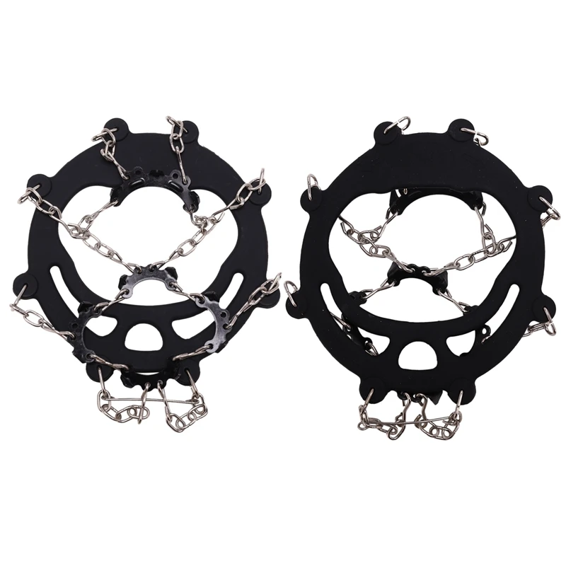 11 Tooth Chain Crampons Outdoor Climbing Anti-Icing Face Anti-Fall Snow Climbing Standing Snow Claw Studs M
11 Tooth Chain Crampons Outdoor Climbing Anti-Icing Face Anti-Fall Snow Climbing Standing Snow Claw Studs M
