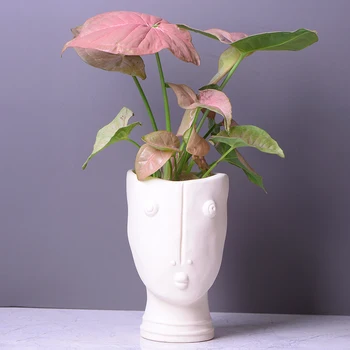 Human Face Vase Abstract Sculpture Portrait Ceramics Vase Flower Pot Flower Arrangement Modern Ornament Decoration Flowers Vases 
Human Face Vase Abstract Sculpture Portrait Ceramics Vase Flower Pot Flower Arrangement Modern Ornament Decoration Flowers Vases