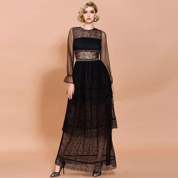 Evening Party Dress Black Elegant Lace Long SLeeve Night CLub Shining Celebrity Long Dresses Sexy Dress
Evening Party Dress Black Elegant Lace Long SLeeve Night CLub Shining Celebrity Long Dresses Sexy Dress