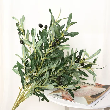 5Pcs 90cm Artificial olive branch artificial flower artificial plants home decoration flower leaf decoration fake plants
5Pcs 90cm Artificial olive branch artificial flower artificial plants home decoration flower leaf decoration fake plants