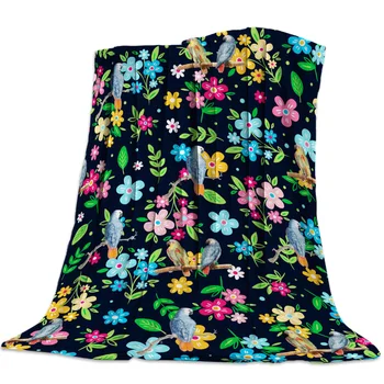 Black Color Parrot Flower Spring Throw Blanket Soft Comfortable Velvet Plush Blankets Warm Sofa Bed Sheets
Black Color Parrot Flower Spring Throw Blanket Soft Comfortable Velvet Plush Blankets Warm Sofa Bed Sheets