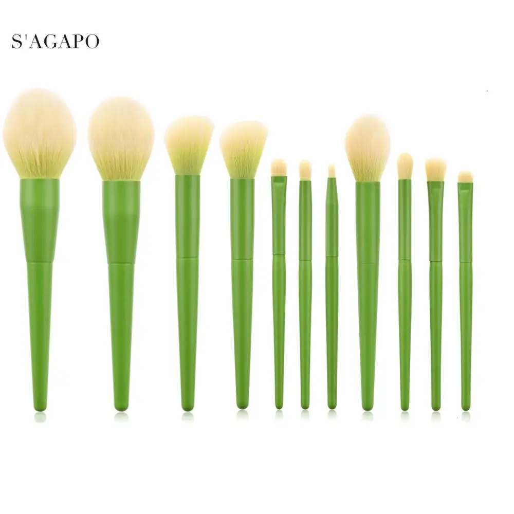 S'AGAPO 11pcs Professional Makeup Brushes Set tools Foundation Eyeshadow Blush Blending Lip Eyeliner Face Cosmetic Make Up Brush
S'AGAPO 11pcs Professional Makeup Brushes Set tools Foundation Eyeshadow Blush Blending Lip Eyeliner Face Cosmetic Make Up Brush